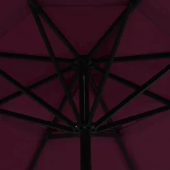 MAISON EXCLUSIVE - Parasol d'extérieur avec mât en aluminium 500 cm rouge bordeaux
