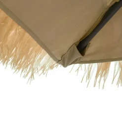 MAISON EXCLUSIVE - Parasol de jardin avec mât en acier marron 223x223x213 cm