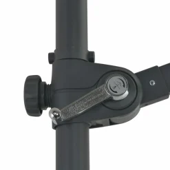 MAISON EXCLUSIVE - Parasol de jardin en porte-à-faux avec mât en acier noir 300 cm