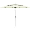 MAISON EXCLUSIVE - Parasol de jardin à 3 niveaux avec mât en aluminium sable 3 m