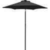 MAISON EXCLUSIVE - Parasol de jardin avec lumières led noir 200x211 cm aluminium