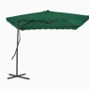MAISON EXCLUSIVE - Parasol d'extérieur avec mât en acier 250x250 cm vert