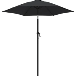 MAISON EXCLUSIVE - Parasol noir 200x224 cm aluminium