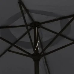 MAISON EXCLUSIVE - Parasol noir 200x224 cm aluminium