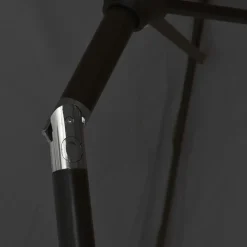 MAISON EXCLUSIVE - Parasol noir 200x224 cm aluminium