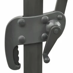 MAISON EXCLUSIVE - Parasol de jardin en porte-à-faux avec double toit anthracite