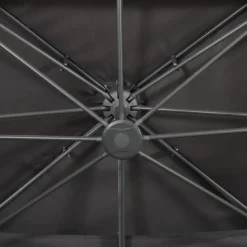 MAISON EXCLUSIVE - Parasol de jardin en porte-à-faux avec double toit anthracite