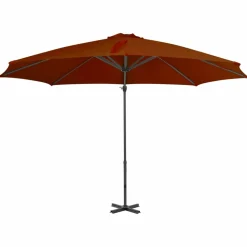 MAISON EXCLUSIVE - Parasol de jardin en porte-à-faux avec mât en aluminium