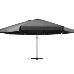 MAISON EXCLUSIVE - Parasol de jardin avec mât en aluminium 600 cm anthracite