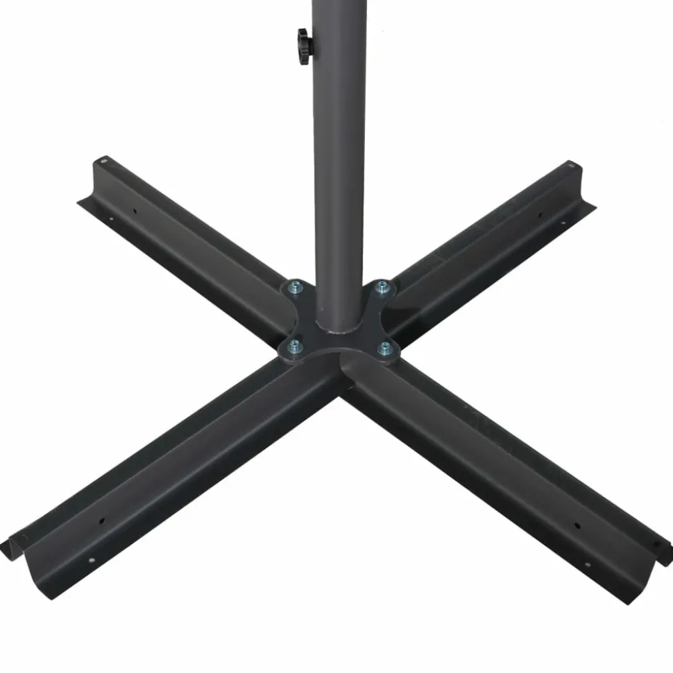 MAISON EXCLUSIVE - Parasol de jardin avec mât en aluminium 600 cm anthracite