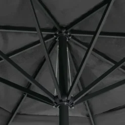 MAISON EXCLUSIVE - Parasol de jardin avec mât en aluminium 600 cm anthracite