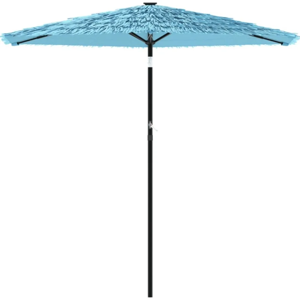 MAISON EXCLUSIVE - Parasol de jardin avec mât en acier bleu 223x223x213 cm