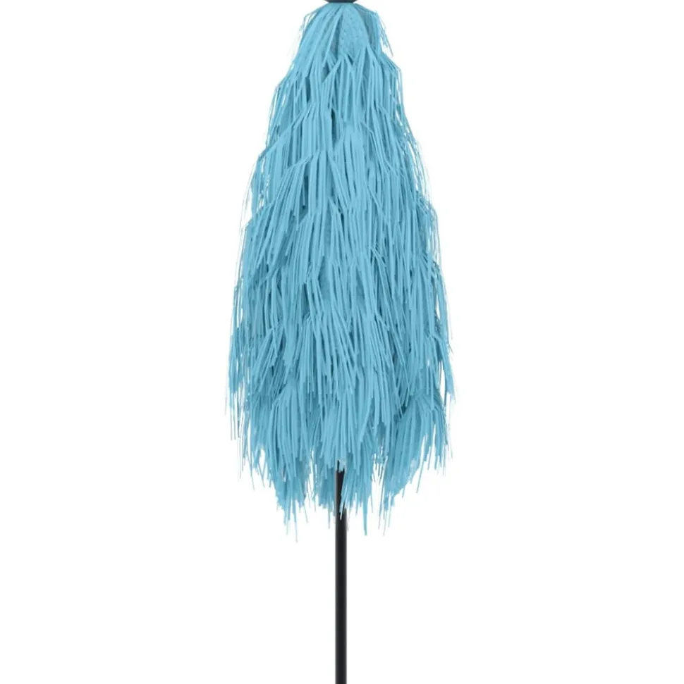 MAISON EXCLUSIVE - Parasol de jardin avec mât en acier bleu 223x223x213 cm