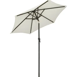 MAISON EXCLUSIVE - Parasol avec lumières led sable 200x211 cm aluminium