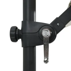 MAISON EXCLUSIVE - Parasol de jardin en porte-à-faux lumières led et mât en acier