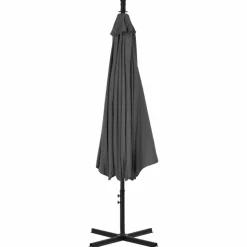 MAISON EXCLUSIVE - Parasol de jardin en porte-à-feux avec mât en acier anthracite