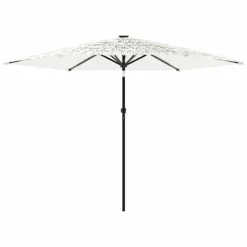 MAISON EXCLUSIVE - Parasol de jardin avec mât en acier blanc 288x288x225 cm