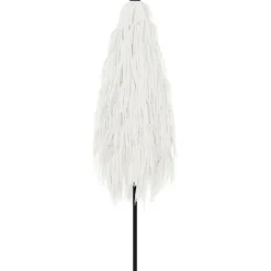MAISON EXCLUSIVE - Parasol de jardin avec mât en acier blanc 288x288x225 cm