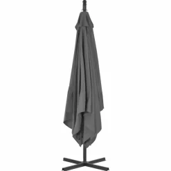 MAISON EXCLUSIVE - Parasol de jardin en porte-à-faux avec mât en acier anthracite