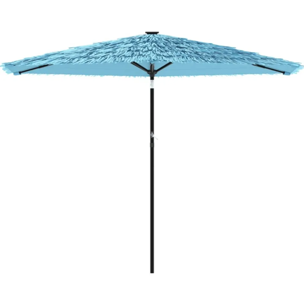 MAISON EXCLUSIVE - Parasol de jardin avec mât en acier bleu 288x288x225 cm