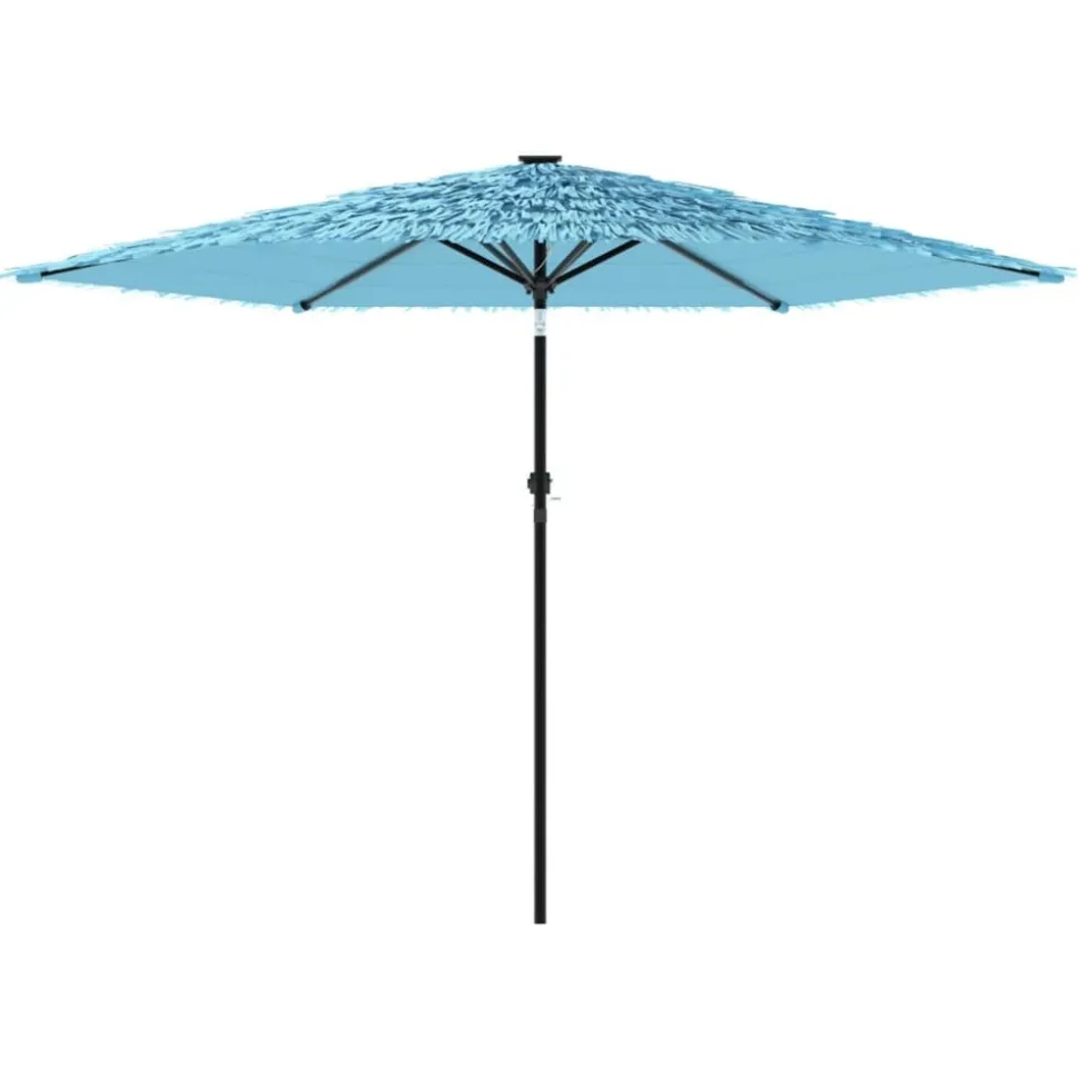 MAISON EXCLUSIVE - Parasol de jardin avec mât en acier bleu 288x288x225 cm