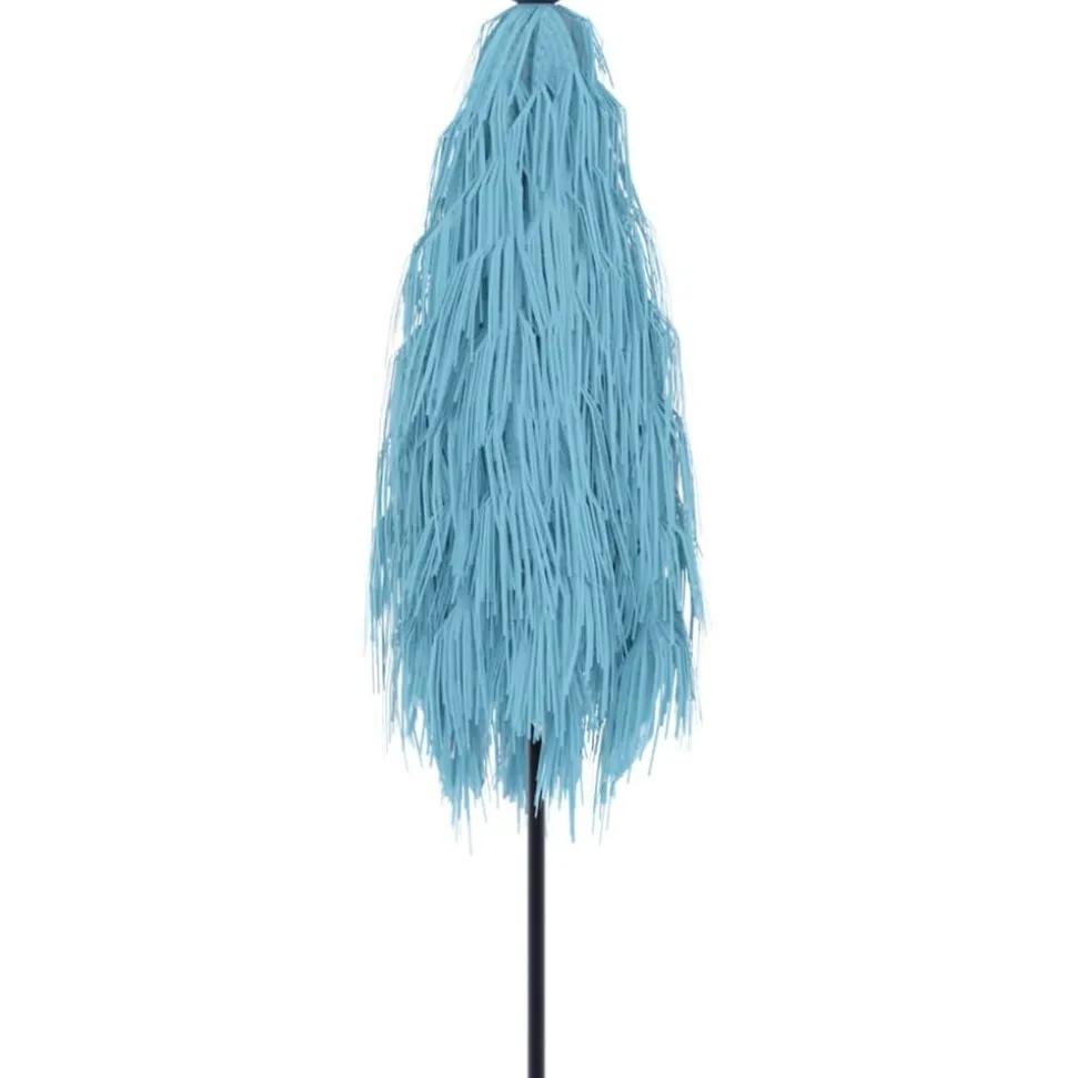 MAISON EXCLUSIVE - Parasol de jardin avec mât en acier bleu 288x288x225 cm