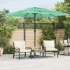 MAISON EXCLUSIVE - Parasol de jardin avec mât en acier vert 248x248x248 cm