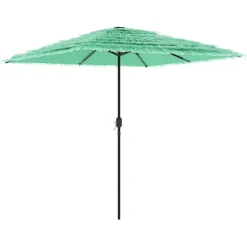 MAISON EXCLUSIVE - Parasol de jardin avec mât en acier vert 248x248x248 cm
