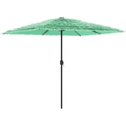 MAISON EXCLUSIVE - Parasol de jardin avec mât en acier vert 248x248x248 cm