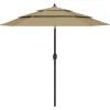 MAISON EXCLUSIVE - Parasol de jardin à 3 niveaux avec mât en aluminium taupe 2,5 m