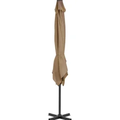 MAISON EXCLUSIVE - Parasol de jardin en porte-à-faux et poteau en aluminium taupe