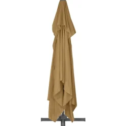 MAISON EXCLUSIVE - Parasol de jardin en porte-à-faux et poteau en aluminium taupe