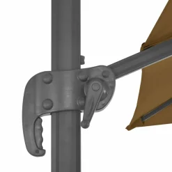 MAISON EXCLUSIVE - Parasol de jardin en porte-à-faux et poteau en aluminium taupe