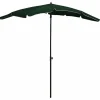 MAISON EXCLUSIVE - Parasol de jardin avec mât 200x130 cm vert