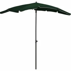 MAISON EXCLUSIVE - Parasol de jardin avec mât 200x130 cm vert
