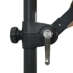 MAISON EXCLUSIVE - Parasol de jardin en porte-à-faux lumières led et mât en acier