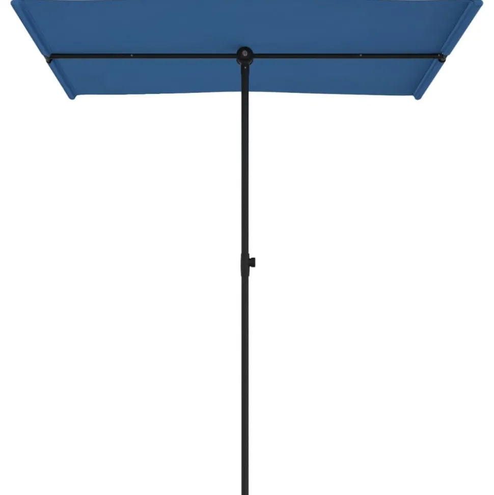 MAISON EXCLUSIVE - Parasol de jardin avec mât en aluminium 180x110 cm bleu azuré