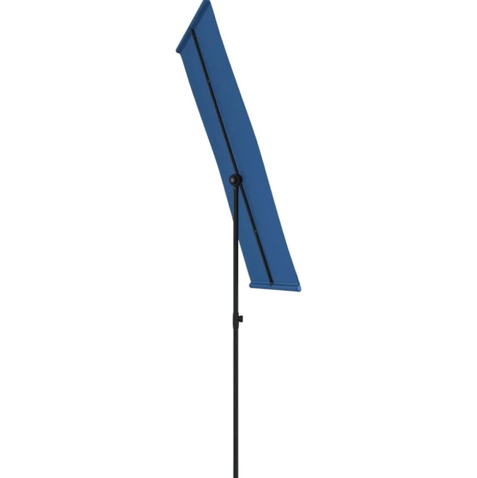 MAISON EXCLUSIVE - Parasol de jardin avec mât en aluminium 180x110 cm bleu azuré