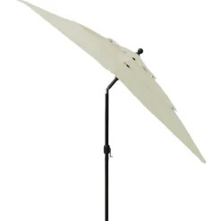 MAISON EXCLUSIVE - Parasol de jardin à 3 niveaux avec mât en aluminium sable