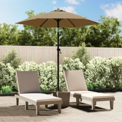 MAISON EXCLUSIVE - Parasol taupe 200x224 cm aluminium