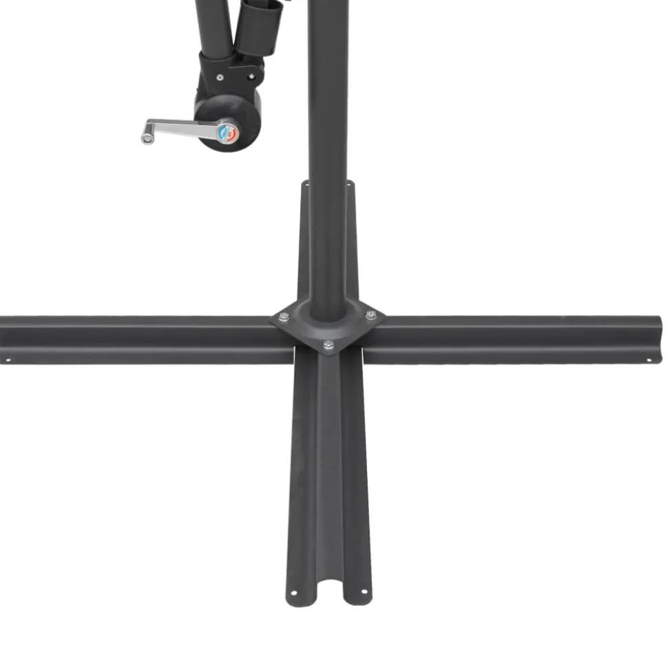MAISON EXCLUSIVE - Parasol suspendu avec poteau bordeaux 3 m