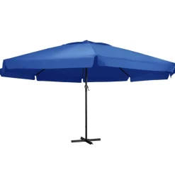 MAISON EXCLUSIVE - Parasol de jardin avec mât en aluminium 500 cm bleu azuré
