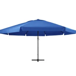 MAISON EXCLUSIVE - Parasol de jardin avec mât en aluminium 500 cm bleu azuré