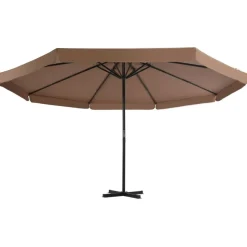MAISON EXCLUSIVE - Parasol d'extérieur avec poteau en aluminium 500 cm taupe