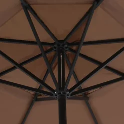 MAISON EXCLUSIVE - Parasol d'extérieur avec poteau en aluminium 500 cm taupe