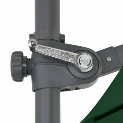 MAISON EXCLUSIVE - Parasol de jardin en porte-à-faux avec mât en acier vert