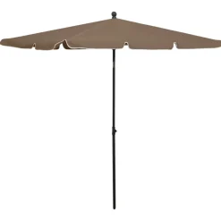 MAISON EXCLUSIVE - Parasol de jardin avec mât 210x140 cm taupe