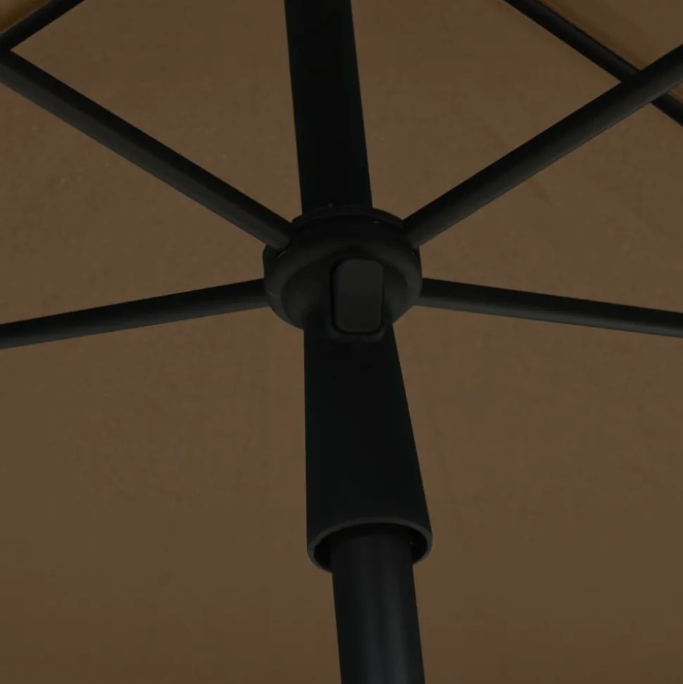 MAISON EXCLUSIVE - Parasol de jardin avec mât 210x140 cm taupe