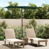 MAISON EXCLUSIVE - Parasol de jardin avec mât en aluminium 180x110 cm vert