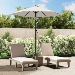 MAISON EXCLUSIVE - Parasol blanc sable 200x224 cm aluminium